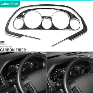 4Pcs Real Carbon Fiber Dashboard Speedometer Panel Cover For GMC Acadia 2007-12 - Picture 1 of 21