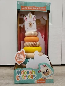Little Tikes Wooden Critters Llama Corn Shape Stacker Developmental Toy - Picture 1 of 4