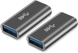 [2er-Pack] Aluminium Typ A Buchse zu Buchse - Stecker Konverter, USB 3.0 Kupplung A - Bild 1 von 12