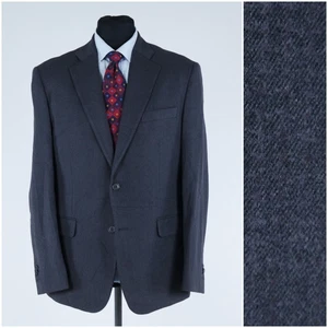 Abrigo Deportivo Italiano para Hombres 42R Talla EE. UU. LINEA SARTORIALE Azul Oscuro Lana Blazer Chaqueta - Imagen 1 de 13