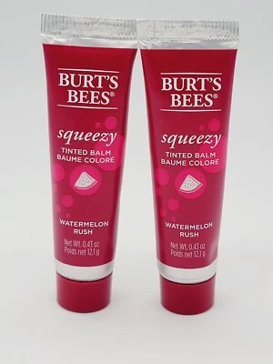 Bálsamo labial tintado Burt's Bees Squeezy - 0,43 pt SELLADO. SANDÍA.  (CANTIDAD:2) Foto 1 de 4