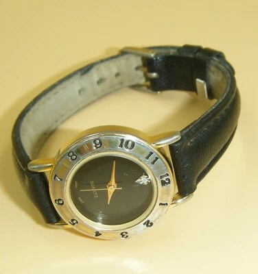 Vintage Geneva Ladies Diver Style Watch With Leather Band - Image 1 of 4