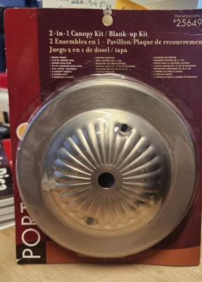 Portfolio Nickel Finish 2-in-1 Canopy Kit #256492 – NEW - Image 1 of 2