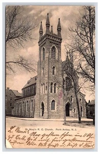 Postal: NJ 1907 Iglesia de Santa María R C, Perth Amboy, Nueva Jersey - Publicado - Imagen 1 de 2