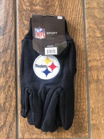 Pittsburgh Steelers NFL SPORT UTILITY WORK PLAY FOOTBALL GLOVES NO SLIP GRIP Cover