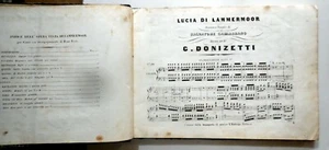LUCIA DI LAMMERMOOR SALVATORE CAMMARANO G.DONIZETTI COMPLETO EUTERPE TICINESE - Picture 1 of 8