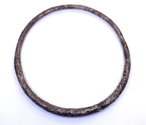 Antique CHINESE EXPORT Sterling Silver Filigree Tube COLLAR Choker Necklace 15" - Picture 1 of 12