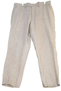 Bar III Men's 38x34 Dress Pants Slim Fit 100% Linen Flat Front Gray NEW - Picture 1 of 9