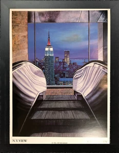 KEN KEELEY • Welcome (Empire State Building) Print • Framed - Picture 1 of 1