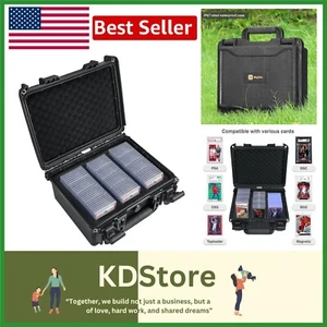 Heavy-Duty Protective Card Box - Holds 102 Cards with Custom Dividers & Lock - Picture 1 of 9