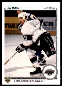 1990-91 Upper Deck Jay Miller Rookie . Los Angeles Kings #414
