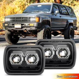Newest Pair 5x7" inch LED Headlights HI/LOW For Toyota Pickup 4Runner 1984-1989 - Picture 1 of 12