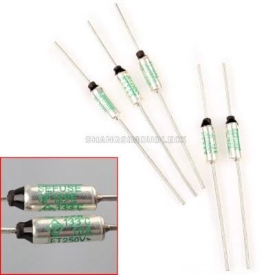 5PCS SF129E SEFUSE Cutoffs NEC Thermal Fuse 10A 250V 133°C 133 Degree