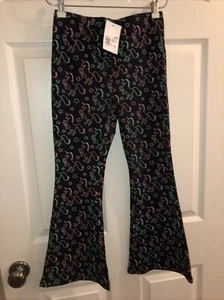 NWT Forever 21 Girls Black Casual Lounge Pants With Multicolored Unicorns Sz 9 - Picture 1 of 8