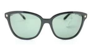 Salvatore Ferragamo SF815S 001 Lady's Sunglasses Blck Frame Green Lens 56-17-140 - Picture 1 of 10