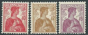 1909 SVIZZERA HELVETIA 3 VALORI MNH ** - RC11-6 - Picture 1 of 1