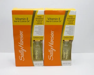 SALLY HANSEN VITAMIN E NAIL & CUTICLE OIL 0.45 OZ BOXED (LOT OF 2) - Picture 1 of 5