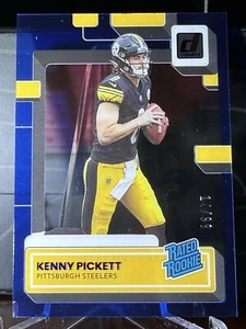2022 Kenny Pickett Panini Clearly Donruss Rated Rookie Blue #51 24/99 - Bild 1 von 2