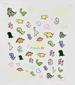 nail stickers nail art diy waterproof decal,calcomonias para uñas dinosaurios - Picture 1 of 1