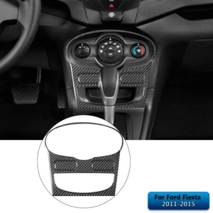 3PCS Center A/C Console Trim Cover Decal For Ford Fiesta 2011-2015 Carbon Fiber - Picture 1 of 14