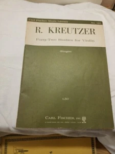 KREUTZER 42 Studies For Violin Carl Fischer Music Library  - Bild 1 von 9