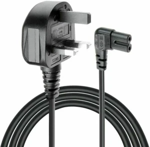 New Right Angle 3M Long Mains Power Cable For Samsung LED Flat TV - NEW - Afbeelding 1 van 2
