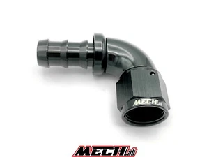 RACCORDO PUSH ON femmina AN10 10-AN maschio 90° 90 gradi tubo treccia 16mm lok - Afbeelding 1 van 1