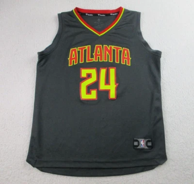 Atlanta Hawks Kent Bazemore #24 Jersey Large Youth Black Sleeveless NBA Fanatics - Image 1 of 4