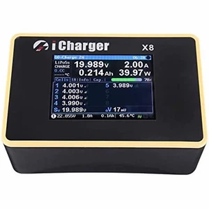 Cargador de batería de CC iCharger X8 Lilo/LiPo/Life/NiMH/NiCD (8S/30A/1100W) - Imagen 1 de 5