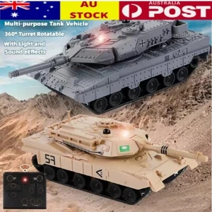 Kid 2.4G Remote Control Battle Tank Mini RC Tracked Armored Off-road Vehicle Toy - Picture 1 of 28