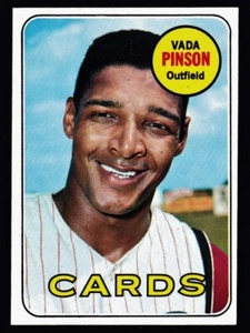 Vada Pinson 1969 Topps #160 casi nuevo Cardinals - Imagen 1 de 2