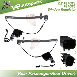 For 2001-2004 Jeep Grand Cherokee Power Window Regulator Rear Left Right & Motor - Picture 1 of 17