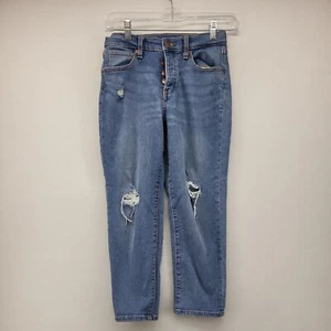OLD NAVY GIRLS JEANS BLUE SIZE 12 YOUTH STRETCH DENIM SKINNY BUTTON FLY ANKLE - Picture 1 of 19