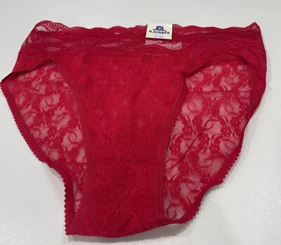 Btemptd - Ropa interior inferior de bikini de encaje rojo para mujer - Talla M Foto 1 de 2