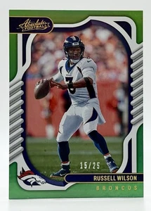 2023 Panini Absolute Spectrum Green #4 Russell Wilson 15/25 Denver Broncos - Foto 1 di 2
