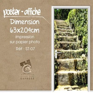 Plakat Tür Deko Schein AUGE - Treppe ST-07 - 4 Größe - Bild 1 von 6