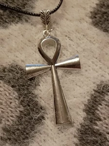 ~ Atemberaubende ägyptische Ankh/Schlüssel des Lebens Halskette Heilung Wicca heidnisch 18" - Bild 1 von 2