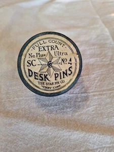 Desk Pins Star Pin Co No 4 - Picture 1 of 4