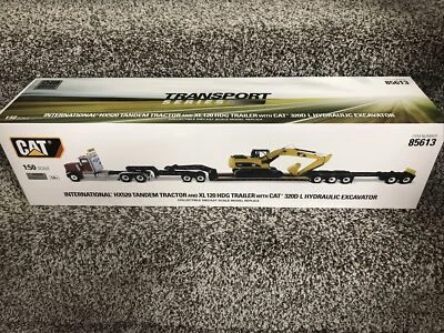 1:50 Diecast Masters International HX520 Semi w/Lowboy CAT 320DL Excavator NEW!! - Image 1 of 4