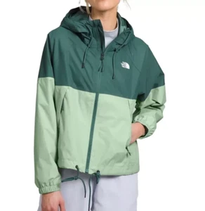 NWT The North Face Women's Novelty Antora Rain Hoodie Dark Sage 1X - Picture 1 of 4