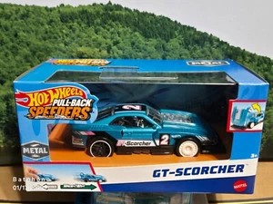 Hot Wheels Scala 1/43 rd Pull Back Speeders GT - Scorcher - Bello - Foto 1 di 1