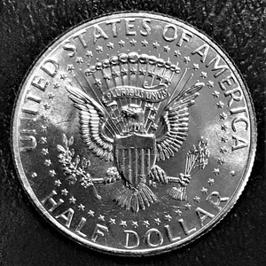 Moneta 1 D Kennedy 2010 mezzo dollaro placcata brillante non circolata da busta sigillata come nuova FDC - Foto 1 di 2