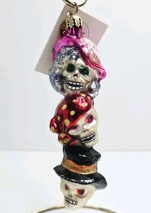 Vintage Christopher Radko Halloween Ornament Skelette "Halloween Headline" - Bild 1 von 17