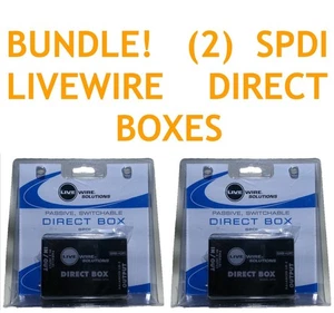 ¡PAQUETE! (2) Cajas directas conmutables pasivas Live Wire Solutions SPD1 ¡Envío GRATIS! - Imagen 1 de 6