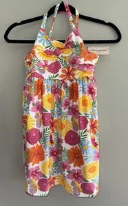 NWT Girl's Tommy Bahama Colorful Floral Summer Dress Size 10 - Picture 1 of 2