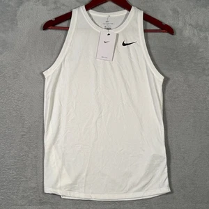 Nike Tank Top Womens XS White Dri Fit Sleeveless Athletic Work Out Training - Picture 1 of 9