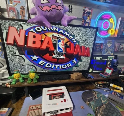 NBA Jam T.E. - Solo cartucho - Sega Genesis - Auténtico - Realmente probado Foto 1 de 4