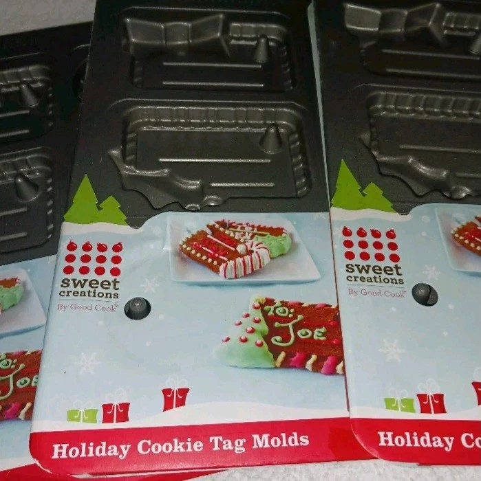 Cortadores de galletas navideñas. Moldes para hornear etiquetas de regalo grandes. Buen cocinero. 18 moldes. $39 Foto 1 de 4