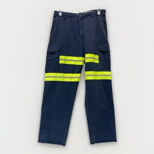 Cintas Comfort Flex Enhanced Visibility Cargo Pants Size 34 (32x30) Workwear - Picture 1 of 12