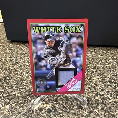 2023 Topps Series One 1988 RED 25/25  Relic Card Frank Thomas White Sox 88R-FTH - Image 1 of 4